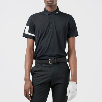 히스 레귤러핏 남성 골프 반팔 폴로 티셔츠 블랙 GMJT06335