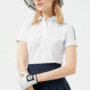 투어 테크 여성 골프 반팔 폴로 티셔츠 화이트 GWJT06332